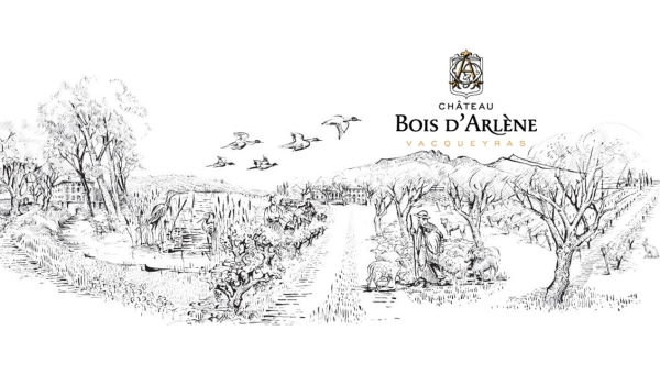 Château Bois d’Arlène est situé sur les terrasses de l’Ouvèze, en viticulture biologique, il propose des cuvées en appellations Vacqueyras